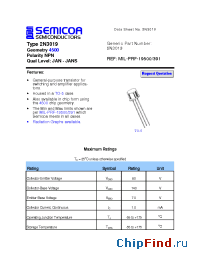 Datasheet 2N3019 manufacturer Semicoa